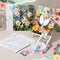16-Pack Pre-Drawn Canvas Paint Kit for Adults – 8x10 Preprinted Framed Paint and Sip Party Supplies with Easels, Brushes, Palettes, and Aprons (Garden Theme, 16 Sets)